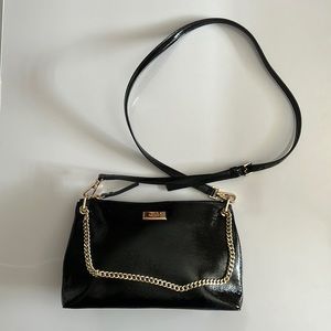 Kate Spade ♠️ Black Patent Crossbody Shoulder Bag